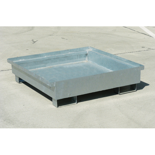 Trapping tub without grid - galvanized