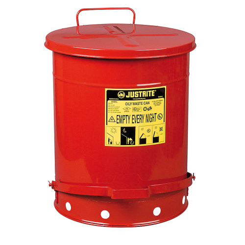 Waste bin for combustibles 52 l.