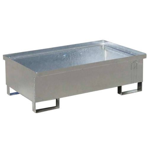 Trapping tub without grid - galvanized