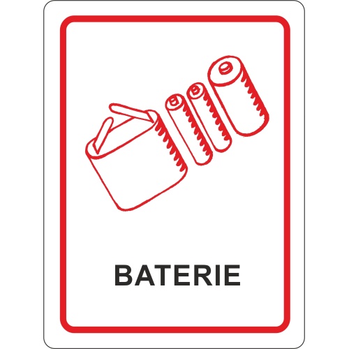Sticker - bateries