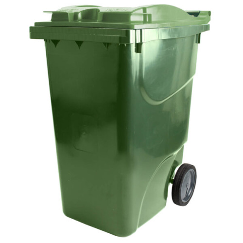 Plastic dust bin 360 l. - green