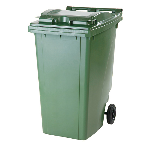 Plastic dust bin 360 l. - green