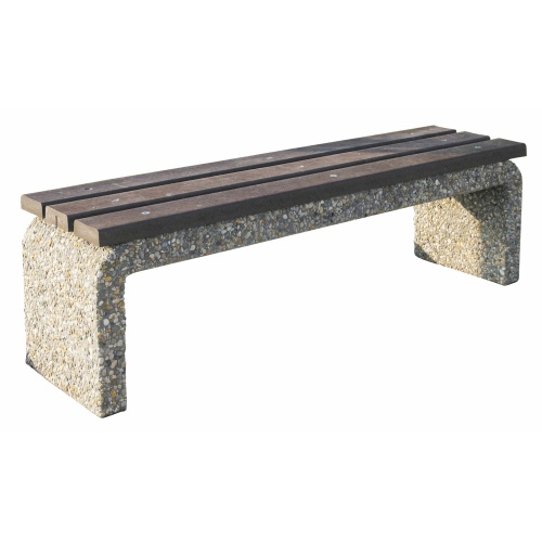 Concrete bench without a back
