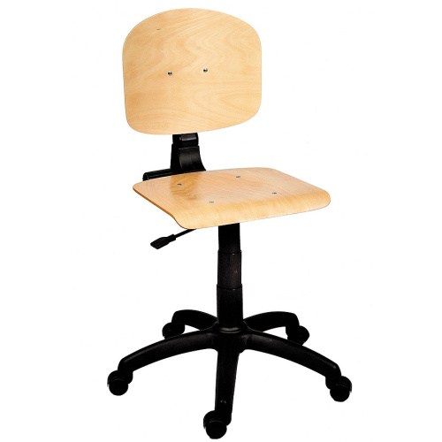 Work chair with backboard - wood