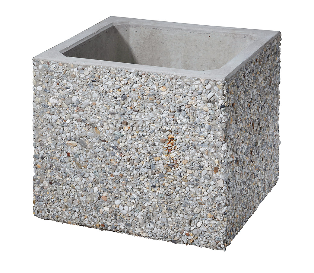 Concrete pot -  550x550x500mm
