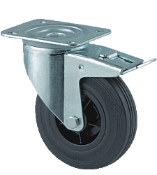 Plastic core transport wheel - Rotary with brake