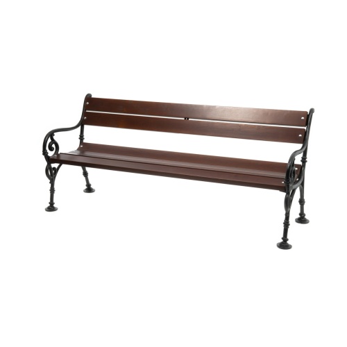 Cast-iron bench with soft wood Wien