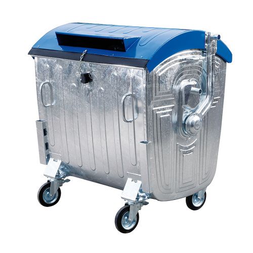 Hot-dip galvanized metal container 1100l - paper