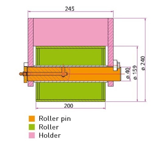 Abroll fairlead pin 200 mm