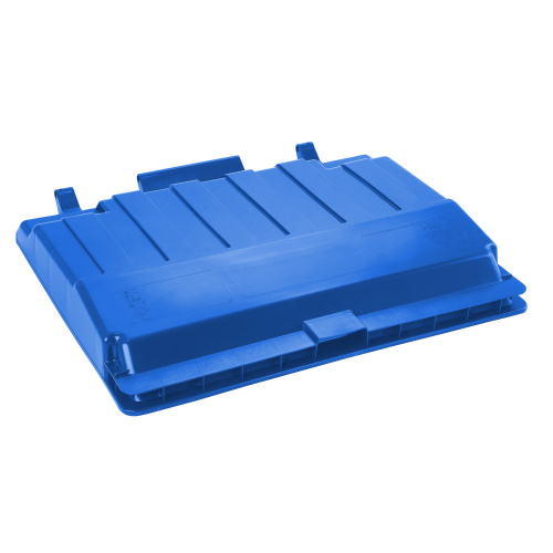 Flat lid for a plastic container 0013 - blue