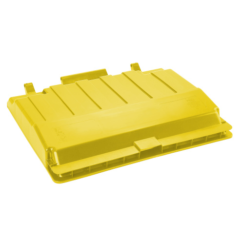 Flat lid for a plastic container 0013 - yellow
