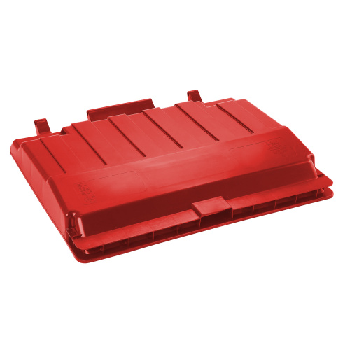 Flat lid for a plastic container 0013 - red