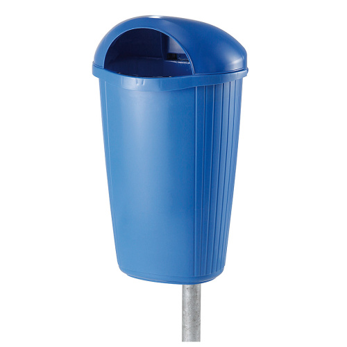 Plastic waste bin blue
