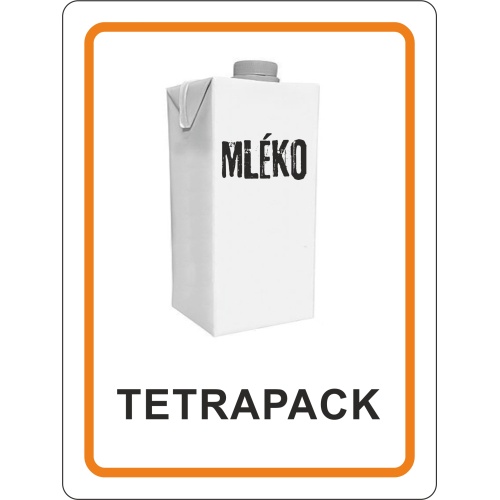 Sticker tetrapack 120x160 mm