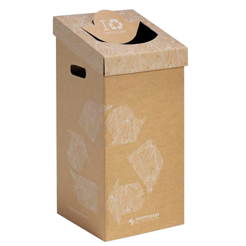 Cardboard bin for waste 70 l