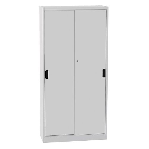 Universal cabinet with a sliding door