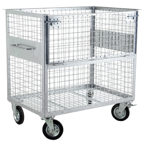 Wire mesh box - tipping front 800 l.