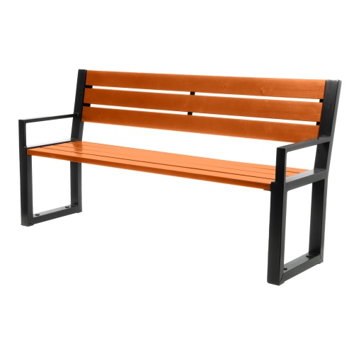 Park bench with armrests HAMBURG