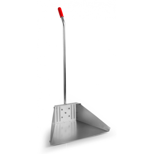 Metal dustpan with a handle