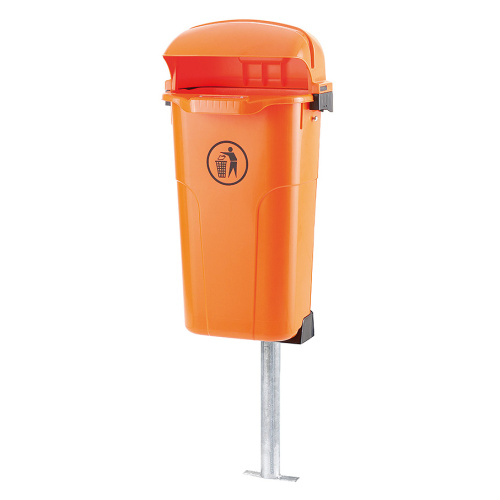 Plastic waste bin Urban - 50 l - orange
