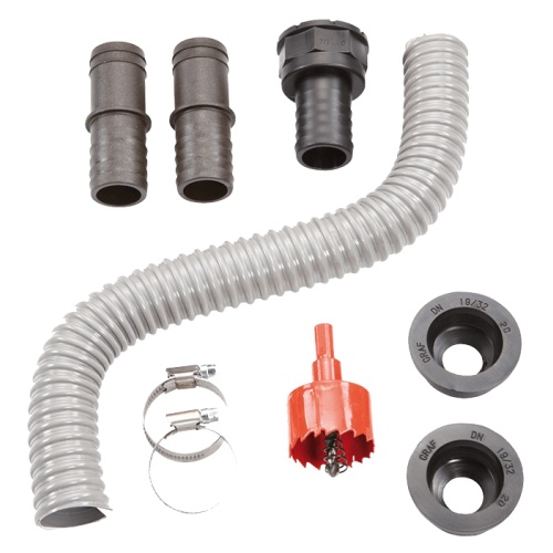 Connection kit for rainwater tanks - grey