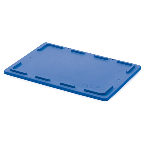 Lid for stackable box - 600 x 400 mm - blue