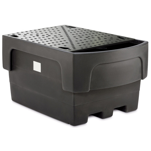 Plastic catching basin with plastic grate