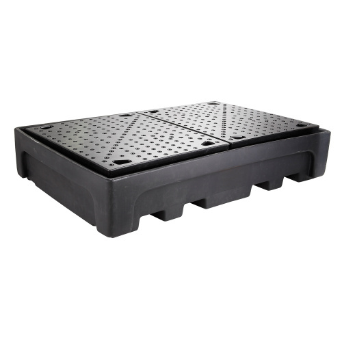 Plastic catching basin with plastic grate