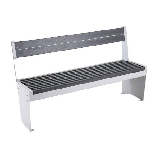 Planum bench with backrest
