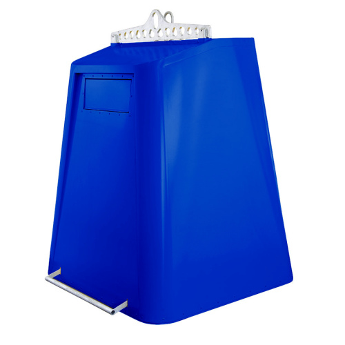 Steel container with bottom hopper 2 cbm - paper