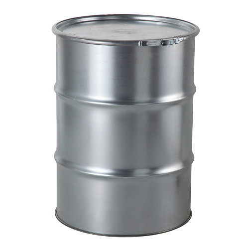 Metal barrel with removable lid 216,5 l
