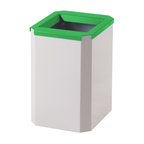 Trash bin low - green