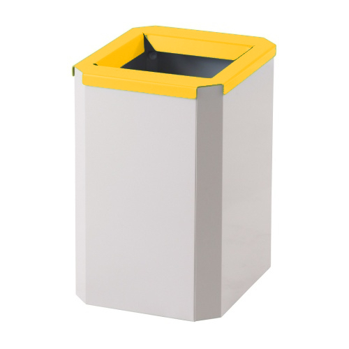 Trash bin low - yellow