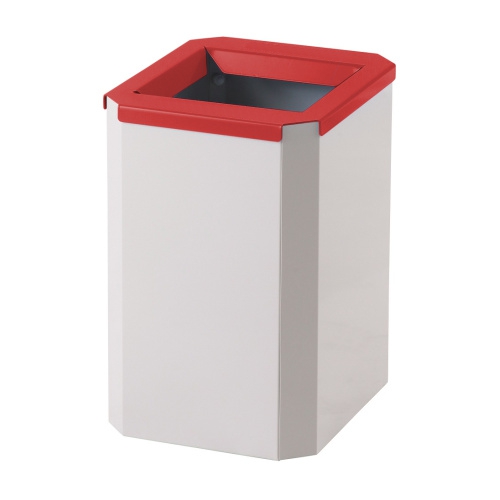 Trash bin low - red