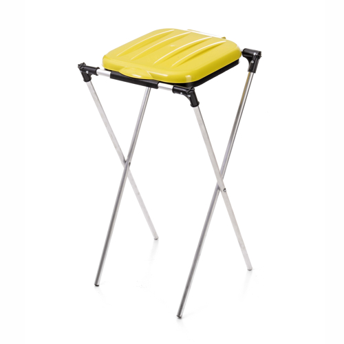 Mono stand for bag with plastic lid – yellow