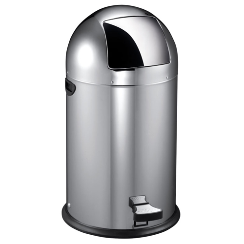 Waste bin with metal lining - stainless pedal