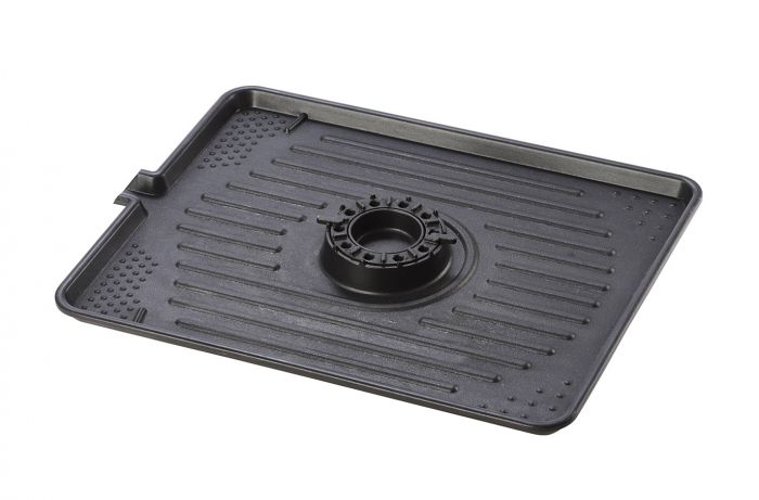 Cast iron grate with regulation