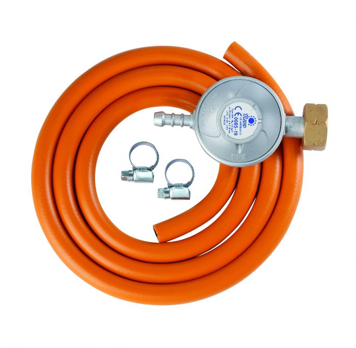 Set - pressure regulator 30mbar, hose 1.5m + hose clamps