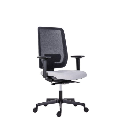 Office chair with mesh backrest – ECLIPSE - Grey