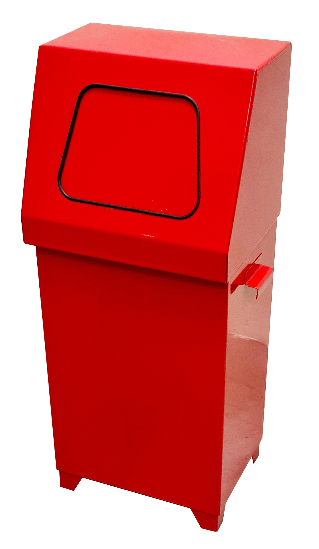 Exterior waste bin – red