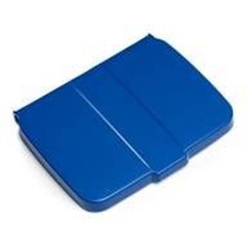Blue lid for the cleaning trolley