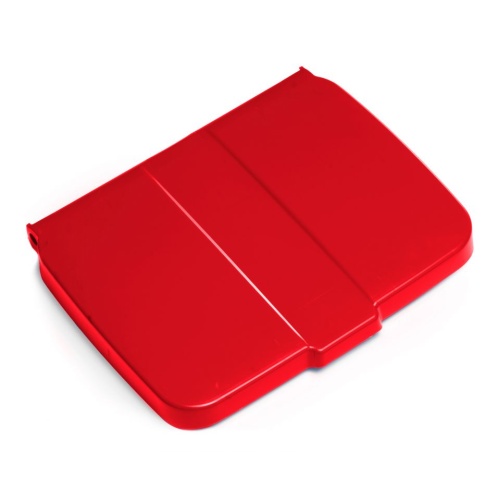 Red lid for the cleaning trolley