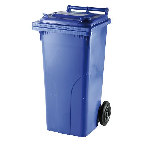 Plastic dust bin 140 l. - blue