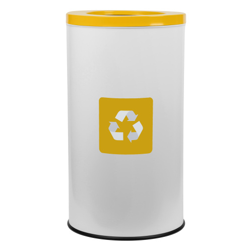 Indoor waste collection bin Eko Nord - yellow lid