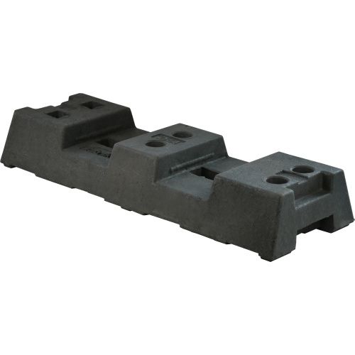 Plastic foot for mobile fencing