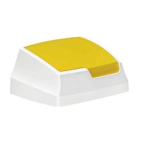 Plastic flap lid - yellow