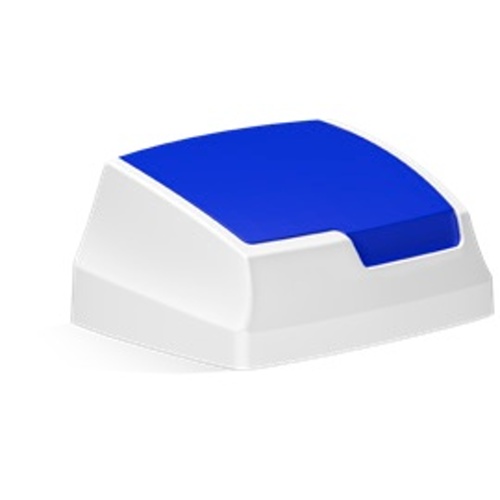 Plastic flap lid - blue