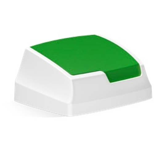 Plastic flap lid - green