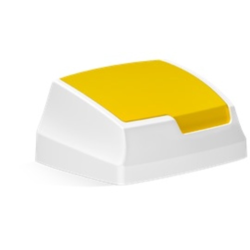 Plastic flap lid - yellow