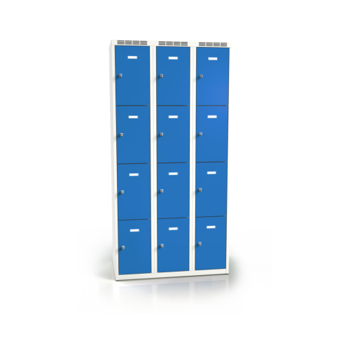 Wardrobe with 12 cases - greyish-blue